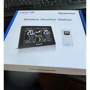 New Weather Station Wireless Indoor Outdoor Thermometer, Color Display